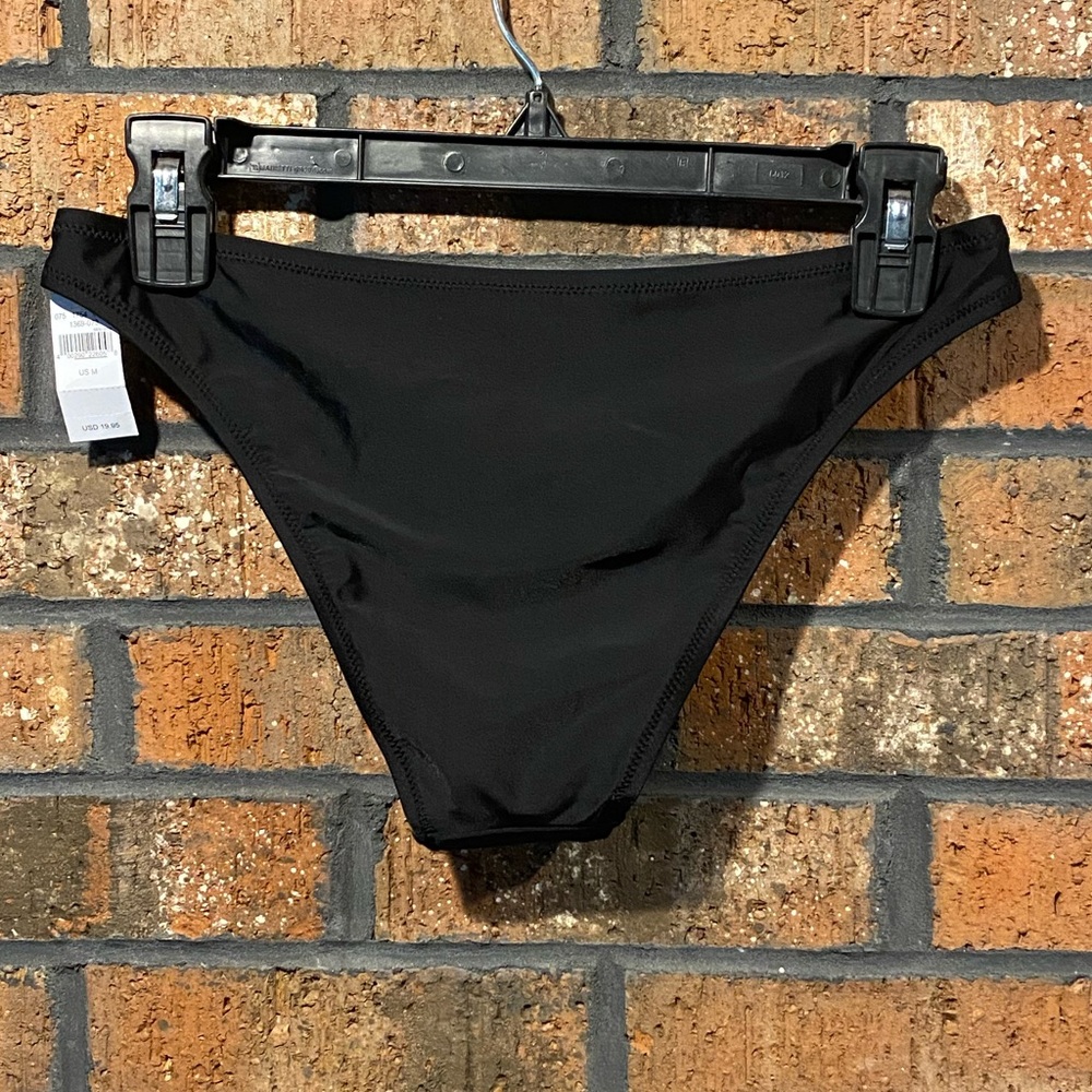 AERIE BLACK BIKINI BOTTOMS - Picture 2 of 11